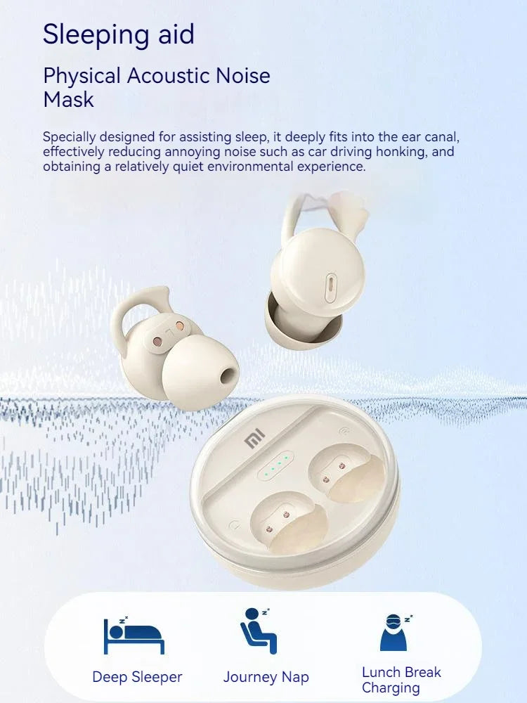 XIAOMI TWS Wireless Earbuds Bluetooth5.3 Sleeping Headphone Mijia Invisible Mini Earphone Noise Cancelling Comfortable Headset