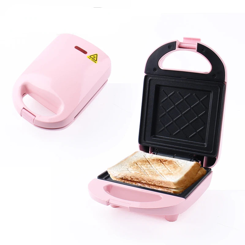 Bread Sandwich Maker Mini Light Food Waffle Muffin Breakfast Machine Egg Omelette Pan Pressure Toaster Grill Panini Oven Heater