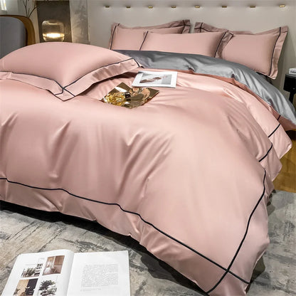 Embroidery Bedding Sets Egyptian Cotton Bed Sheet Set Luxury Duvet Cover Bedsheet Bed Linen Pillowcase 5 Stars Hotel Bedclothes