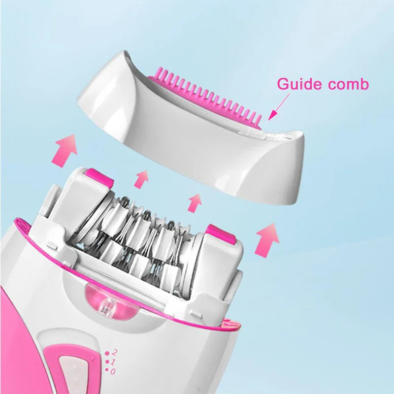 Portable Electric Women Shaver USB Charging Female Hair Remover Painless Roll Blades Razor Bikini Armpit Private  Lady Epilator