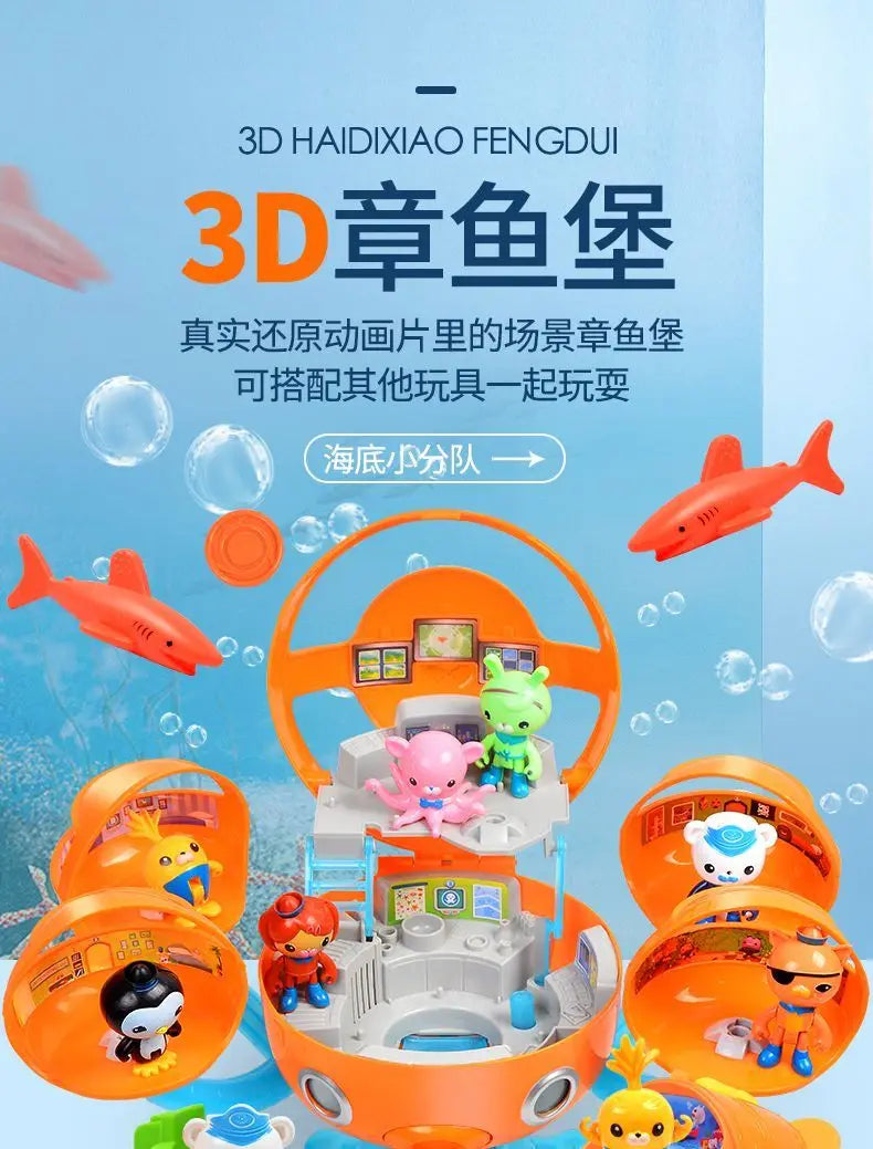 Original Octonauts All GUP Submarine Boat Vehicles Toys Action Figures  Kwazii Barnacles Peso Model Toy Children TV Cartoon Gift