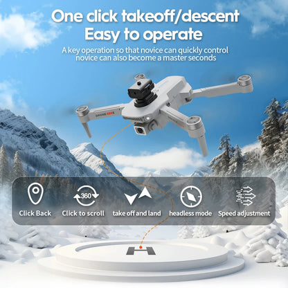 2024 New E88S Brushless Drone 8K HD Dual Camera Aerial Photography ObstacleA Voidance Flow Positioning Remote-Controlled Dron