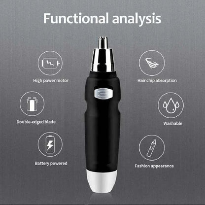 Portable Electric Ear Nose Trimmer Nose Hair Trimmer for Men Women Hair Removal Shaving Razor Eyebrow Trimmer Beard Shaver