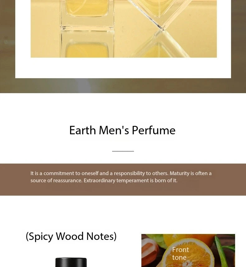 50ml Cologne Perfume Men Fresh Energetic Spicy Fougere Earthy Woody Tones Perfume Long Lasting Parfum Cologne Dating Deodorants