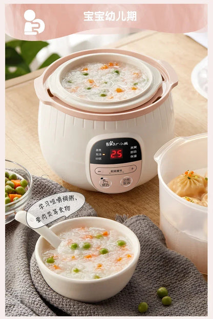 Baby Porridge Pot Stewpan Electric Stew Ceramic Cooker Cooking Purple Sand Stewing Appliances Kitchen Home Cuisin Bowl Pan Slow